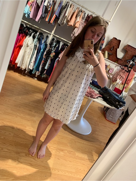 Olivaceous Dresses & Skirts - White Sleeveless Polka Dot Detail Women’s Dress